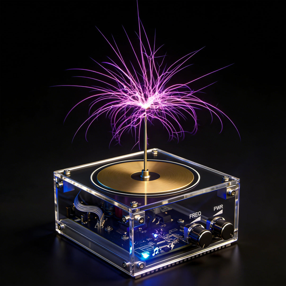 Vastarry Musik Tesla Spule Music Tesla Coil Desktop-Spielzeug Blitzmodell Electric Power Wireless Tr