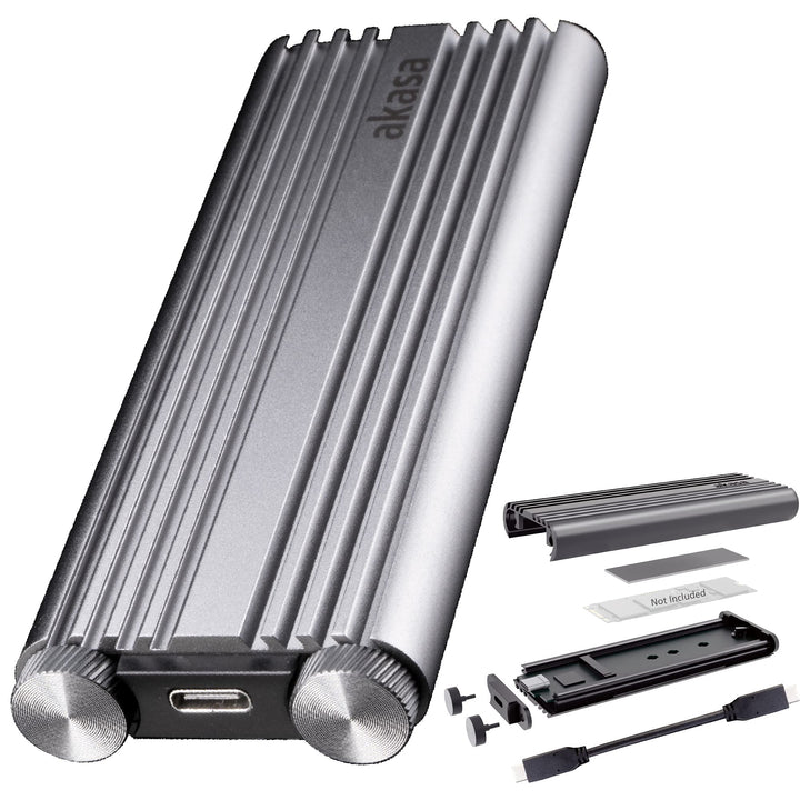 Akasa AK-ENU3M2-07 Boîtier de disques de stockage Enceinte ssd Aluminium M.2