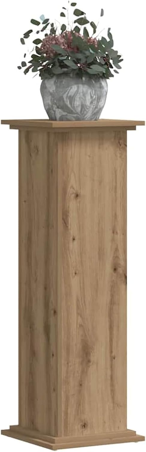 Gecheer Pflanzenständer Artisan-Eiche 33x33x100 cm Holzwerkstoff, langlebig und stabil, für Innenein