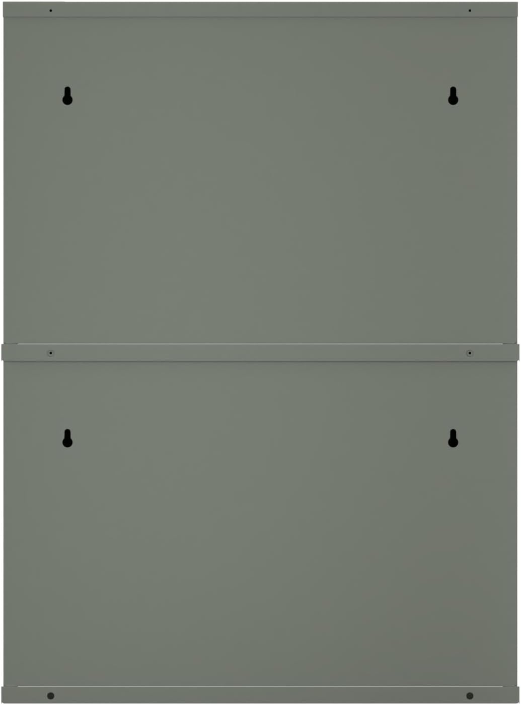 VEEHAUS Schuhregal, schmal, hoch, Schuhschrank, mit magnetischem Deckel, Wandmontage, aus Metall (Ze