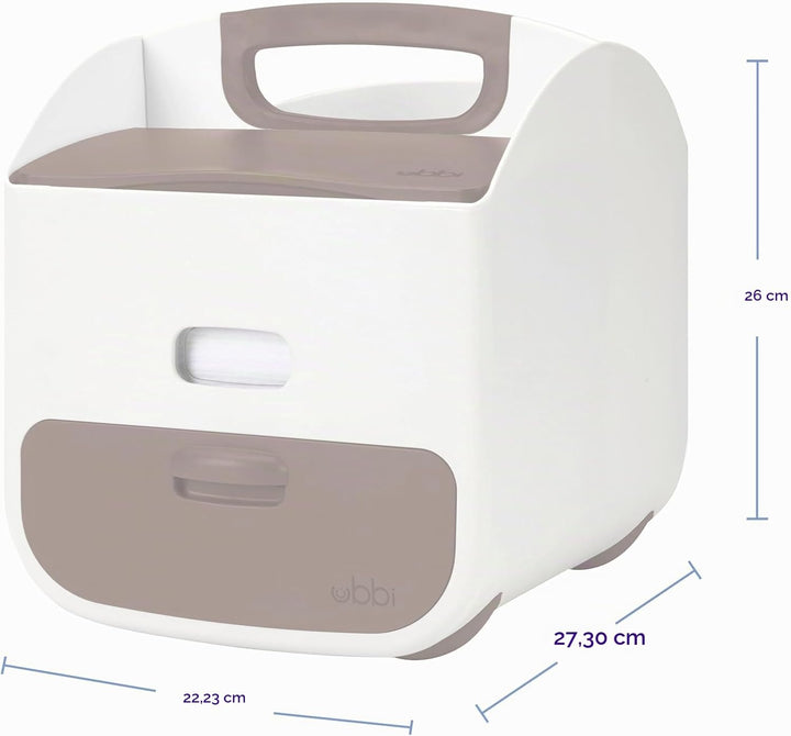 Ubbi Portable Nappy Caddy and Changing Mat, Nappy Storage, Caddy Organizer, Stores Baby Diapers, Wip
