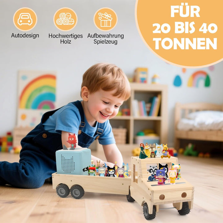 Taladad Regal kompatibel für Toniebox 2/1,Tonie Figuren Regal, für Tonies und Toniebox (Trailer), Tr