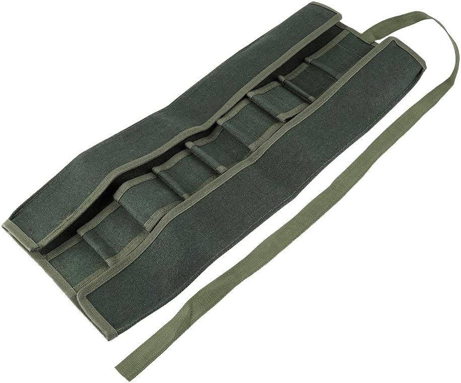 Cyrank Canvas Garden Tools Pouch, japanische Bonsai Tools Storage Package Roll Bag Canvas Tool Set C