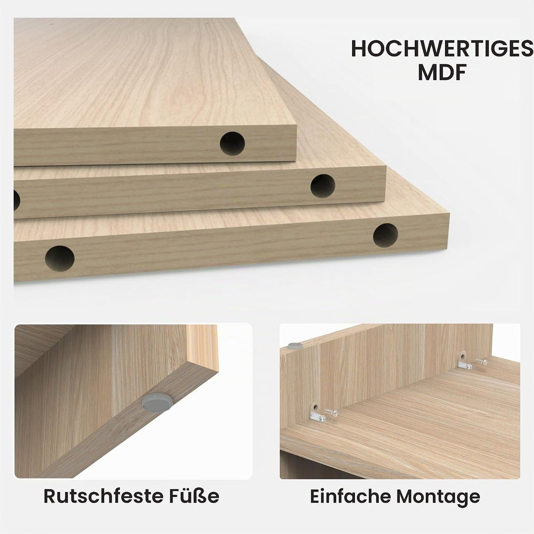 Fenge Dual Monitorständer Riser 2 Etagen Bildschirmständer für Computer PC Laptop Drucker TV, Schrei