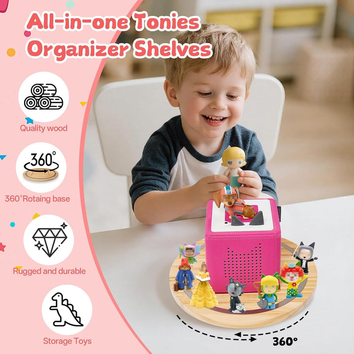 Gieanoo für Tonies Box Regal,Runde Tonie Aufbewahrung Regal Kompatibel mit Toniesbox 1 und Toniesbox