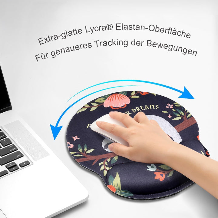 Mauspad Ergonomisch mit Motiv Ergonomisches Mauspad mit Gelkissen Mousepad mit Handauflage MB-152, M