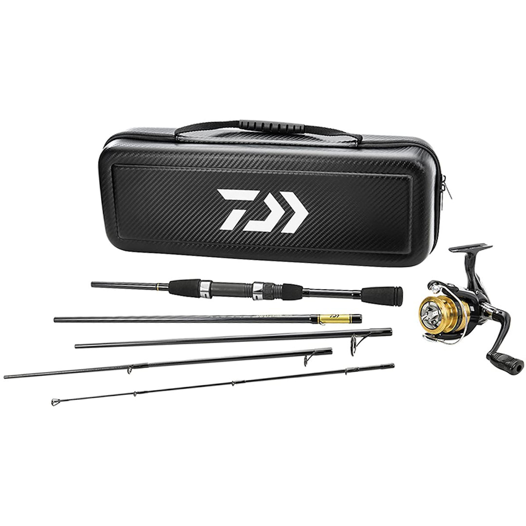 Daiwa CC20F635ML Carbon Case Travel vormontierte Süsswasserspinn-Kombination, Mehrfarbig, Einheitsgr
