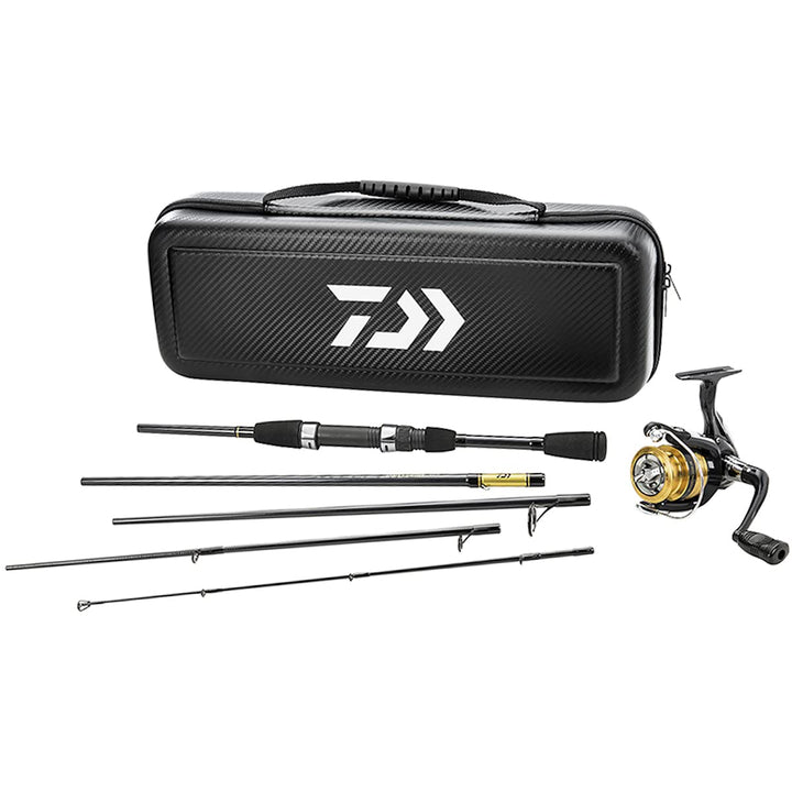Daiwa CC20F635ML Carbon Case Travel vormontierte Süsswasserspinn-Kombination, Mehrfarbig, Einheitsgr