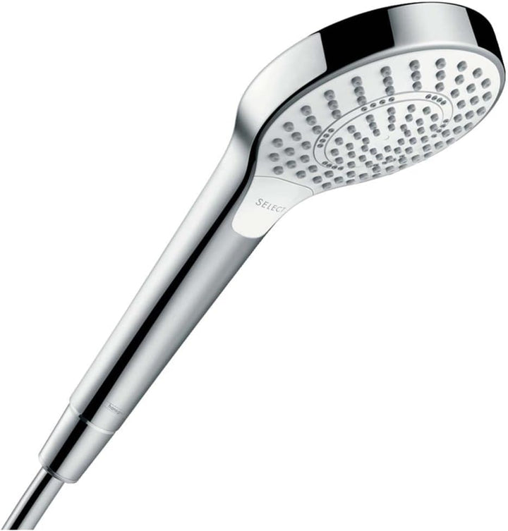 hansgrohe Croma Select S Duschkopf, 3 Strahlarten, Weiss/Chrom, 1.00 Weiss/Chrom 3 Strahlarten (Mult