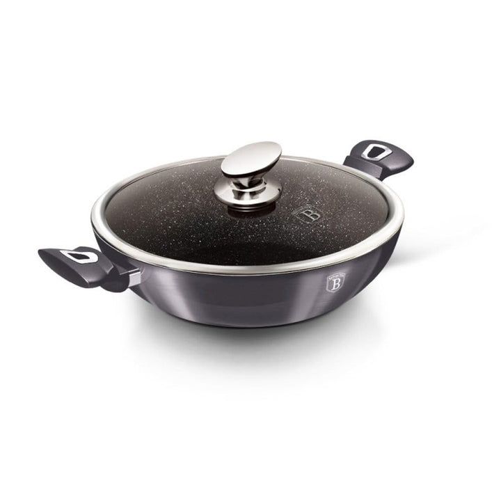 Berlinger Haus - BH/7111 - Wok mit Deckung, 30 cm, Metallic Line Carbon Pro Edition