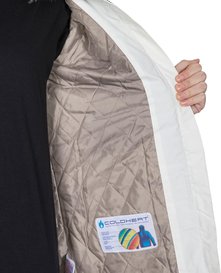 Trespass Clea, Wasserdichte Jacke mit Einrollbarer Kapuze für Damen XXS Ghost, XXS Ghost