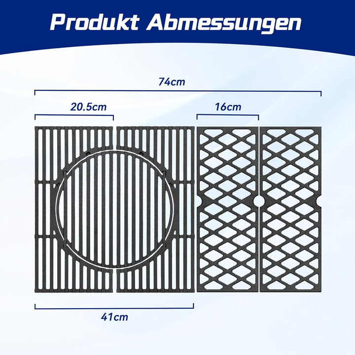 Switch Grid Rost-in-Rost System Grillrost Gusseisen, Gusseisen