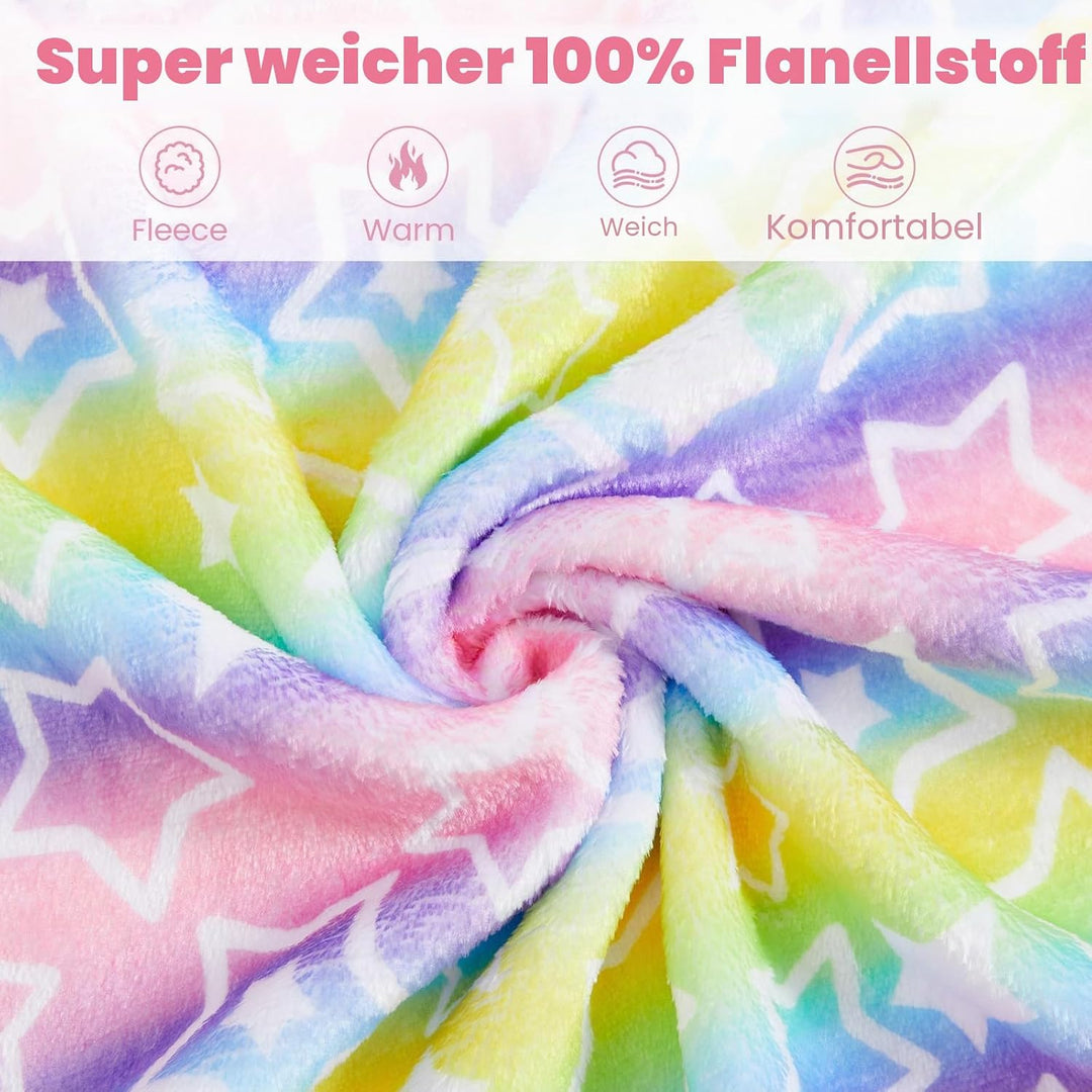 WYTbaby Bademantel Kinder Mädchen Flauschig Fleece bademantel mädchen Lange Ärmel Kinderbademantel m