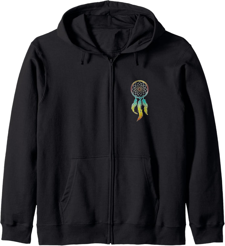 Traumfänger Federn Indianer Motiv Mandala dreamcatcher Kapuzenjacke