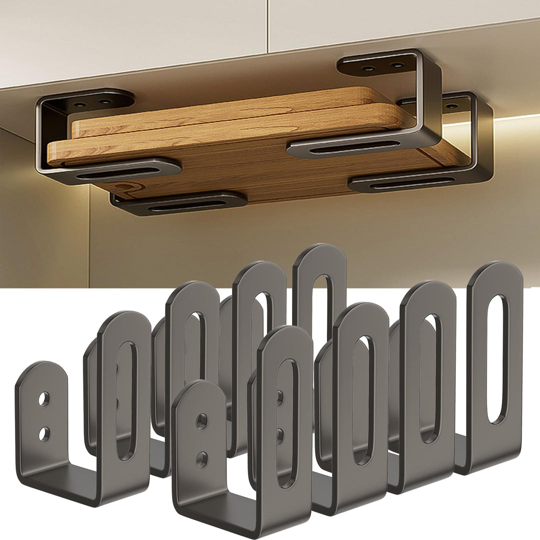 8Stück schneidebrett halter, Hängendes schneidebrett-regal, bretthalter küche，deckelhalter, Topfdeck