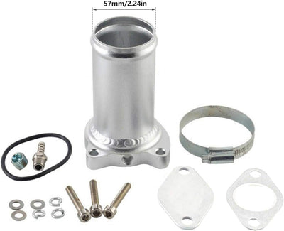 AGR Ventil Kit für AGR Delete Kit 1.9 TDI 130/160 CV Diesel 57mm Silber, Silber