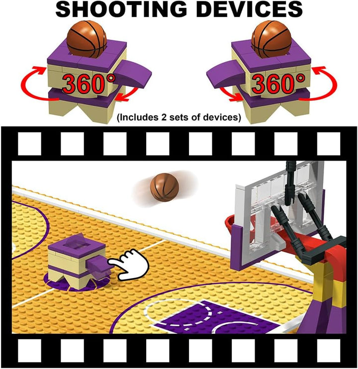 Building Block Bildung Spielzeug für Basketball Court Baseplates 5" X 10" (3-Pack) und Sets von 2 Ba