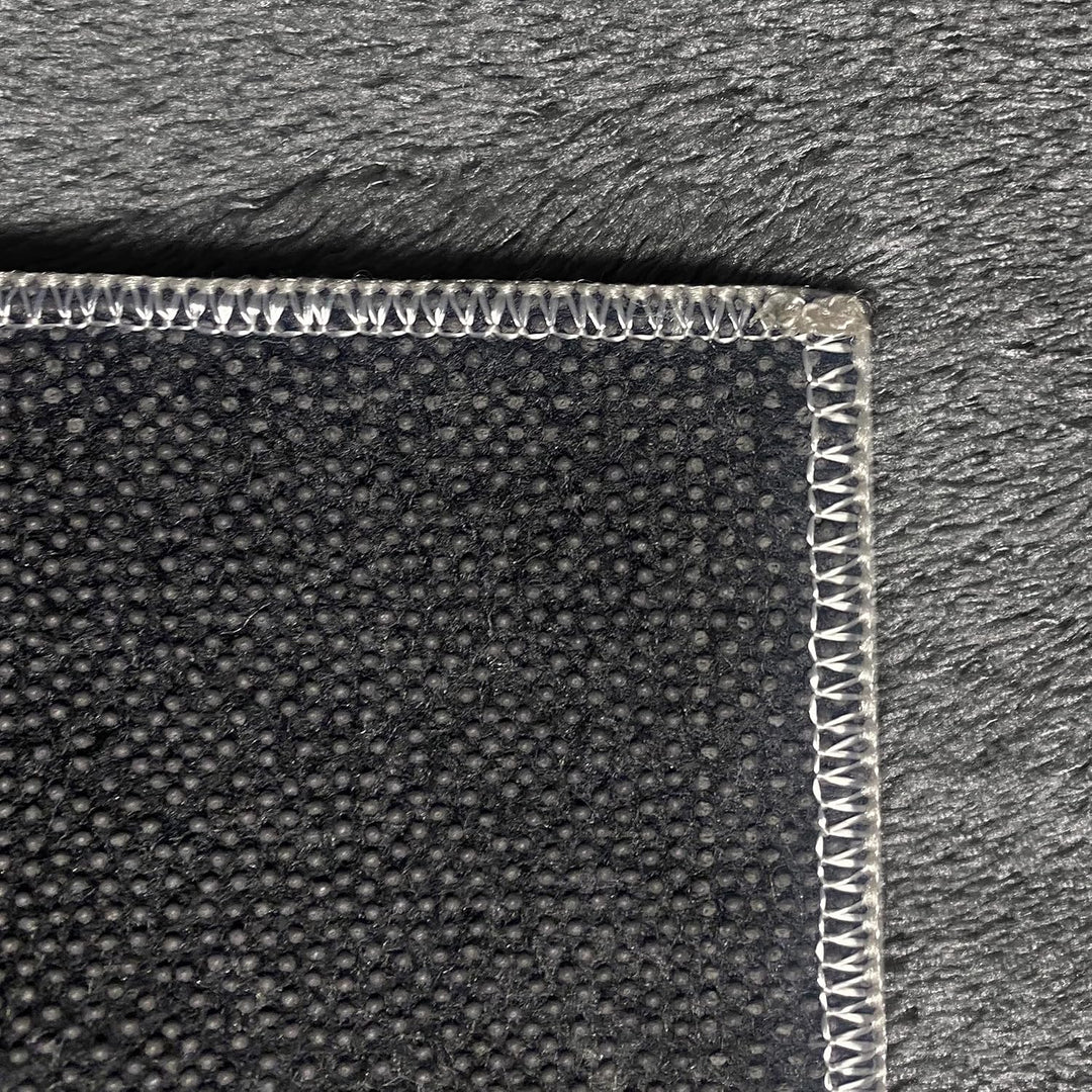 Badezimmer Teppich Set WASCHBAR Flokati in anthrazit, 50x60 cm + 60x100 cm 50x60 cm + 60x100 cm Anth