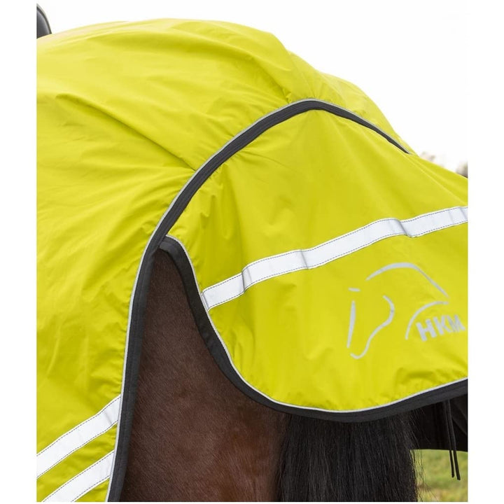 HKM Nierendecke mit Fleecefutter 420D Reflective neon gelb neon gelb 165cm, neon gelb 165cm