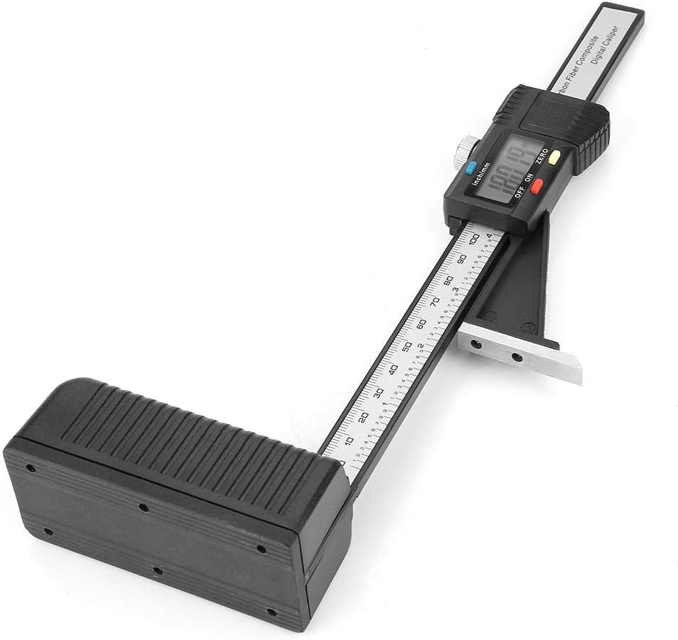 Digitales Höhenmessgerät, 0-150 mm Digitales Präzisions-Tiefenmessgerät mit Magnetfuss für die Holzb
