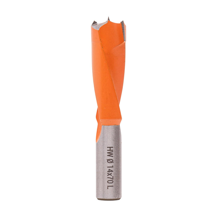 ENT 22410 Dübelbohrer HW, Schaft (S) 10 mm, Durchmesser (D) 14 mm, NL 35 mm, SL 30 mm, L 70 mm, Link