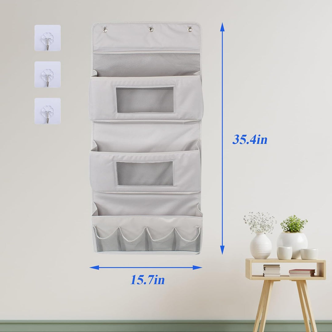 Hängende Aufbewahrung über der Tür Organizer Storage 3 Schichten mit 4 kleinen Taschen, faltbar & wa