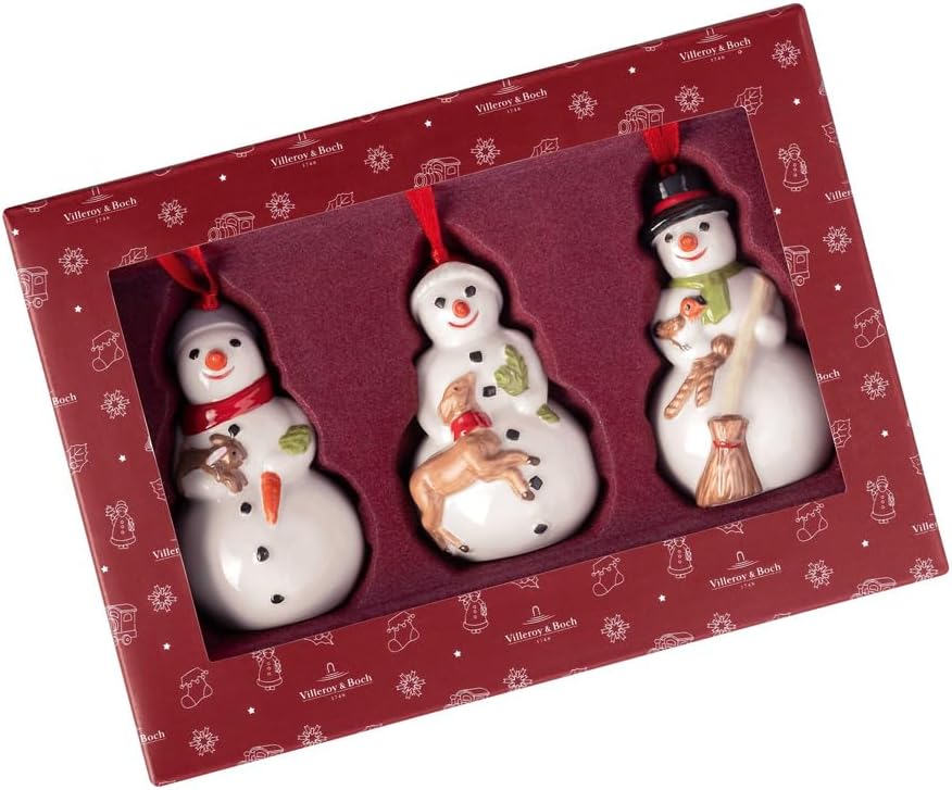 Villeroy & Boch – Nostalgic Ornaments Ornamente Weihnachten Bunt, Weihnachtsdekorationen Schneemänne