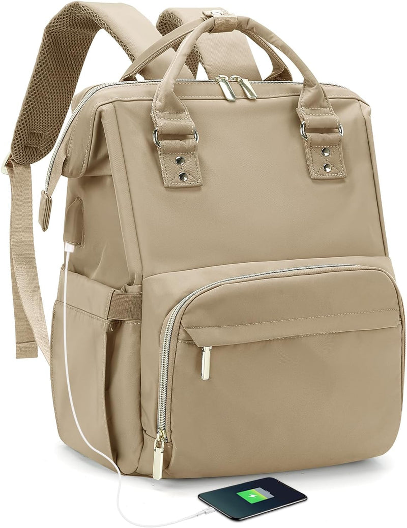 Rucksack Damen,Wasserdicht Cityrucksack Handgepäck Laptop Lässig Rucksack Tasche 2 in 1 mit Laptopfa