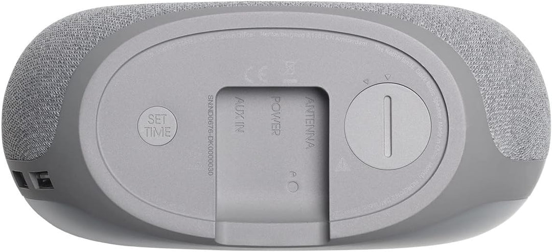 JBL Horizon 2 Radiowecker in Grau – Dual Wecksystem über Bluetooth, DAB+ und UKW Radio – LED Nachtli