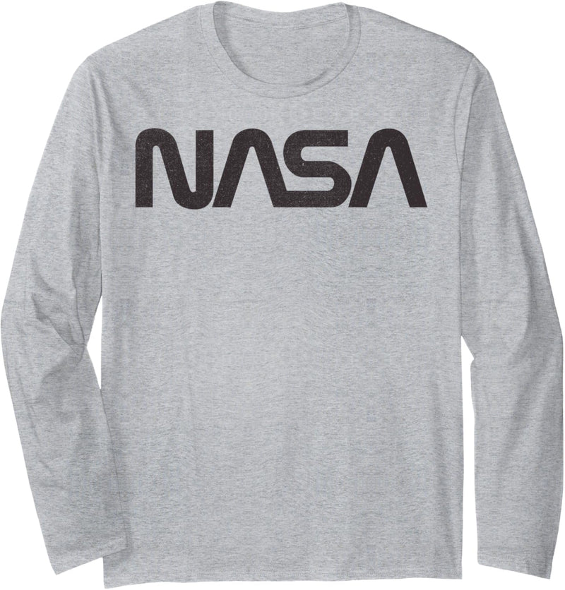 NASA Classic Simple Logo Text Langarmshirt