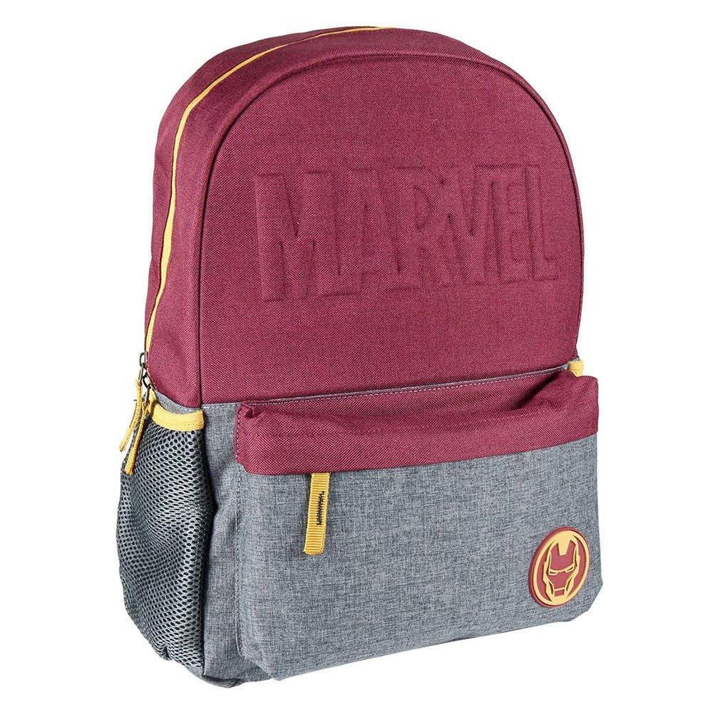 Cerdá - Mochila Escolar Instituto Iron Man de Color Rojo - Mochila de 44 cm | Licencia Oficial Marve