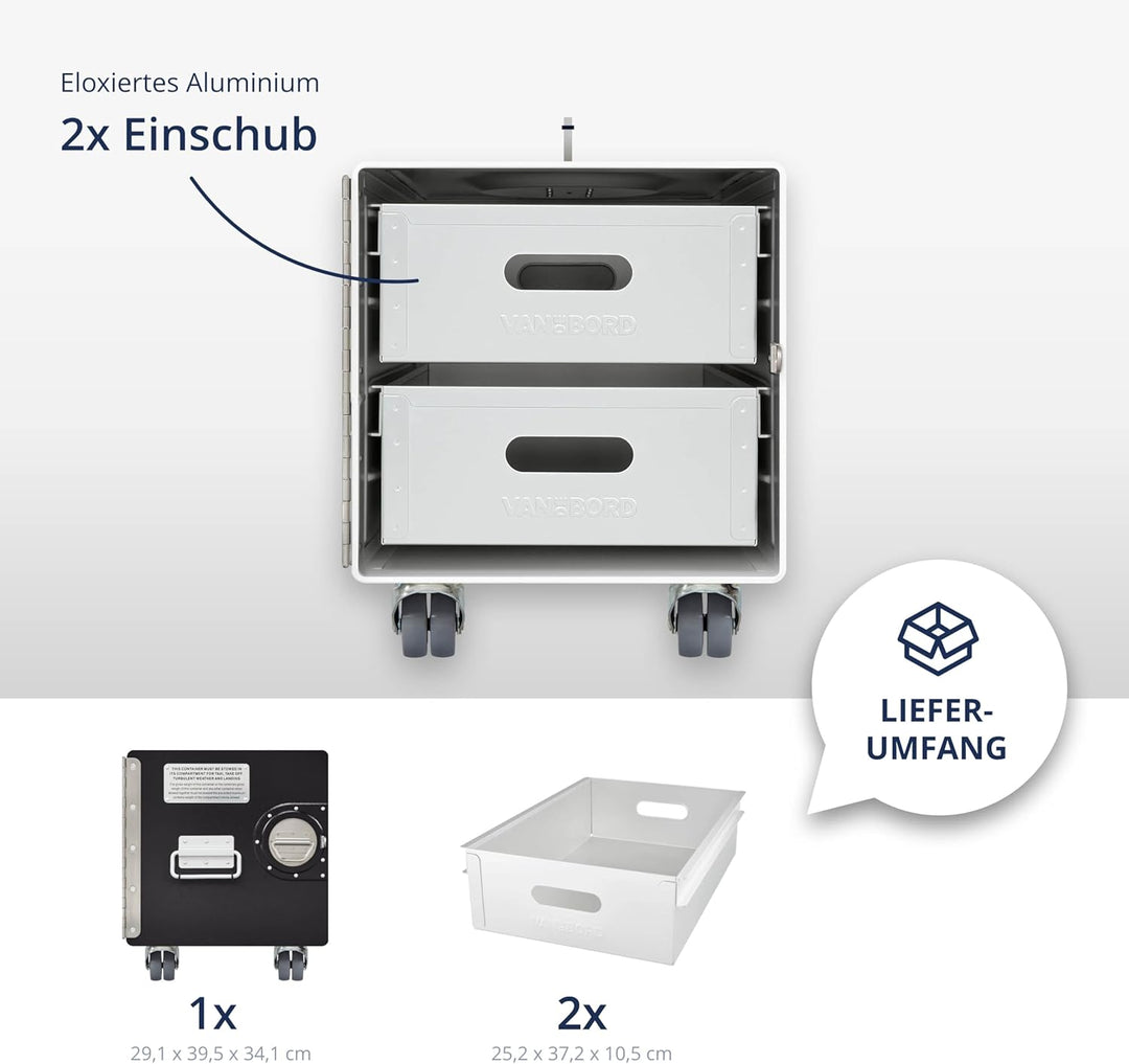 Rollcontainer mit Schubladen, Metallschrank, mobiler Aktenschrank, Schubladenschrank, Industrial Möb