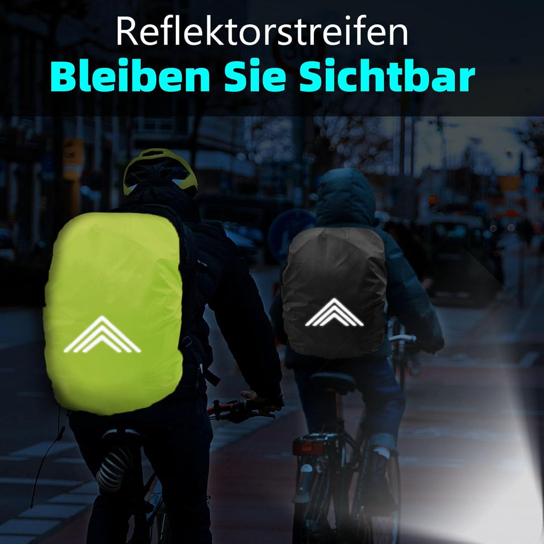 Frelaxy Regenschutz für Rucksäcke Schulranzen(15-90L), Wasserdichter Rucksack Regenhülle Regencape m