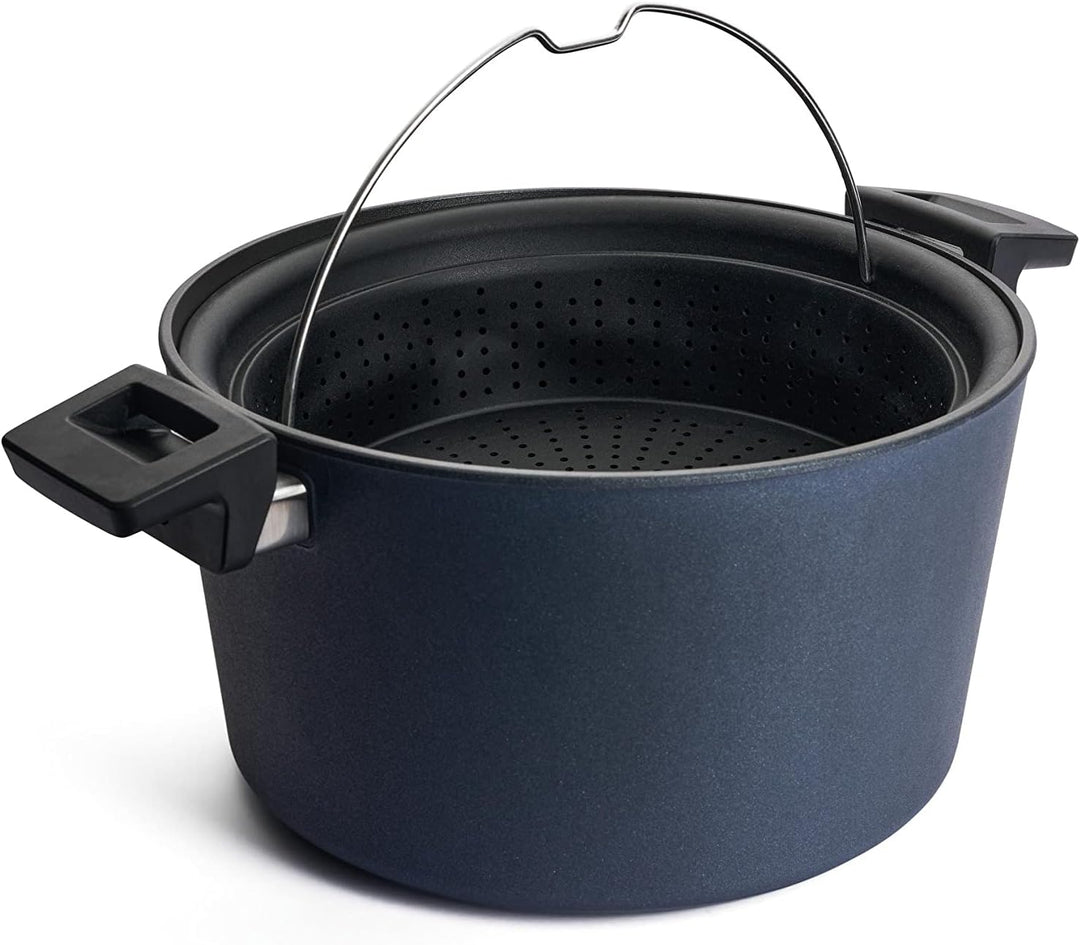 Woll Active Lite Kasserolle mit Active-Lite-Deckel und Silikoneinsatz, Ø 28 cm, 15,5 cm hoch, 7.5 Li