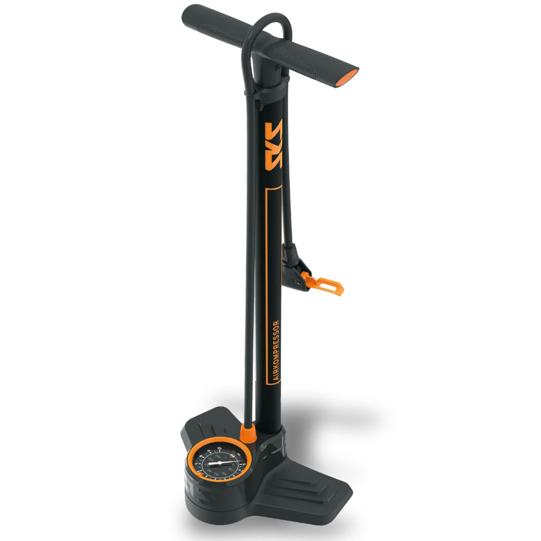 SKS GERMANY AIRKOMPRESSOR 10.0 Standpumpe (Luftpumpe für alle Ventilarten, stabiles Stahlrohr, gross