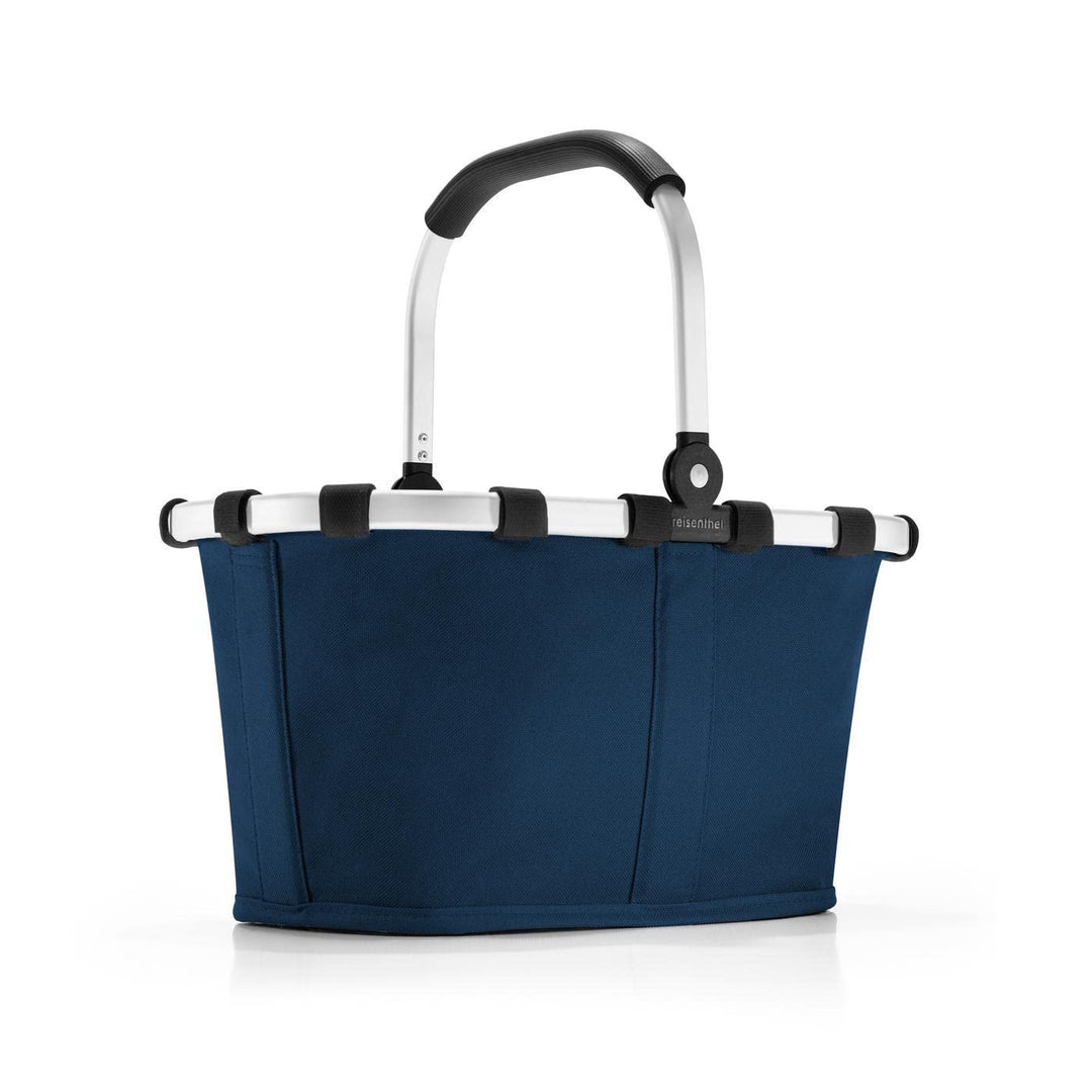 reisenthel carrybag XS Dark Blue– Stabiler Einkaufskorb mit praktischer Innentasche – Elegantes und