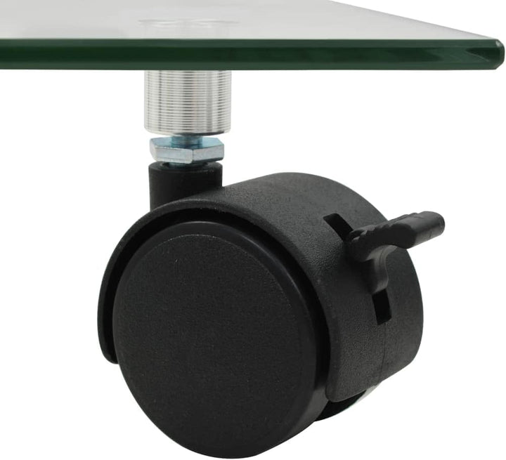vidaXL 2X Pflanzenroller Hartglas 35x35cm Untersetzer Blumenroller Rollbrett