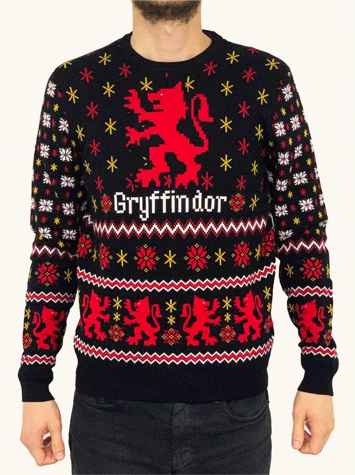 HARRY POTTER Herren Mehapompu030 Pullover, Schwarz, Large