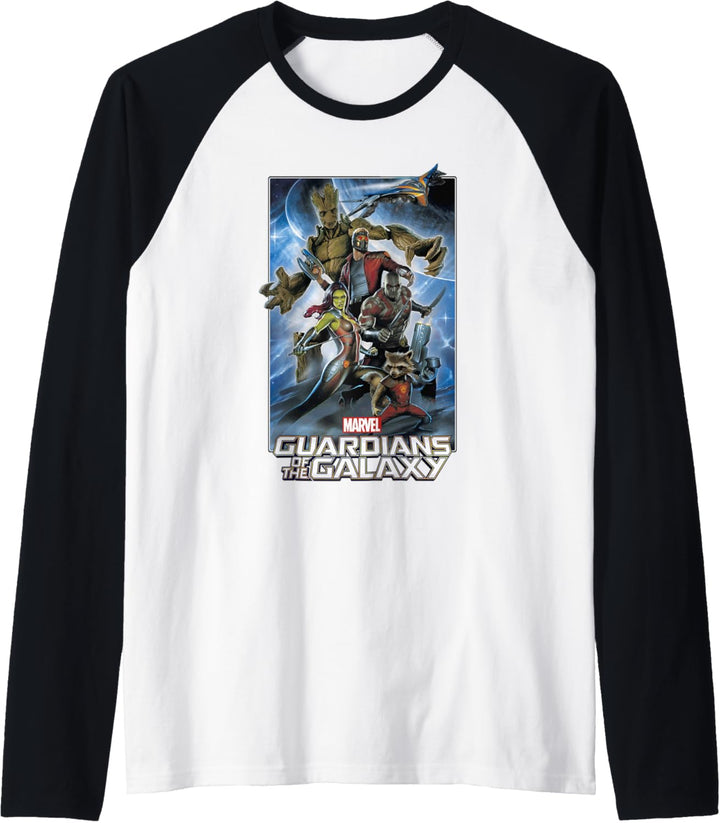 Marvel Guardians Of The Galaxy Comic Themed Framed Poster Raglan