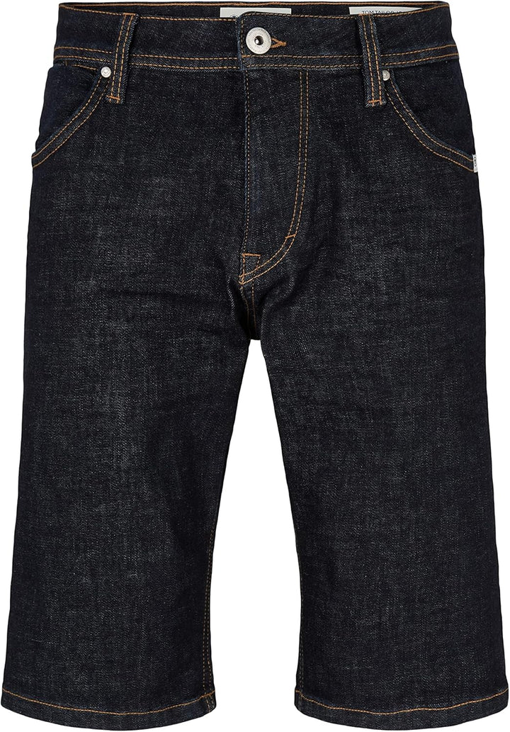 TOM TAILOR Herren Bermuda Jeans Shorts 29 10114 - Clean Dark Stone Blue Denim, 29 10114 - Clean Dark