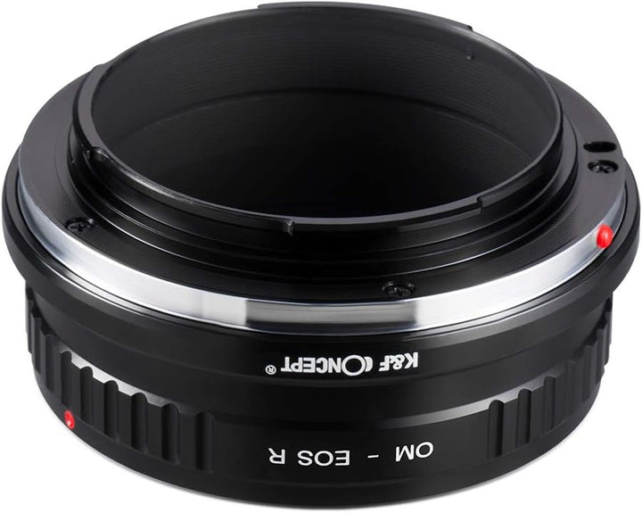 K&F Concept OM-EOS R Bajonettadapter Objektiv Ring für Olympus OM Objektive auf Canon EOS R-Mount Ka