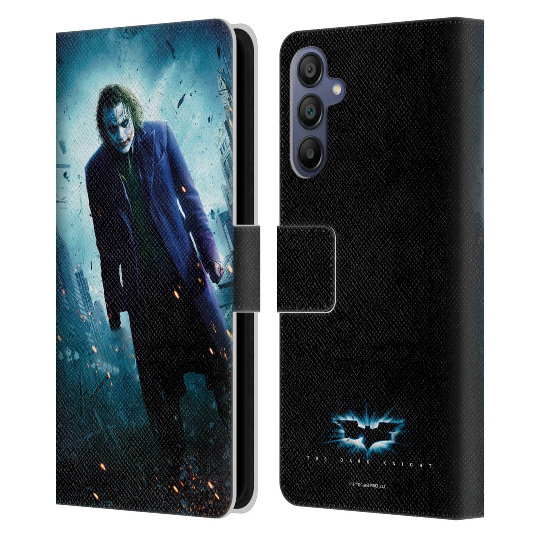 Head Case Designs Offizielle The Dark Knight Joker-Poster Wichtige Kunst Leder-Wallet-Hülle Kompatib
