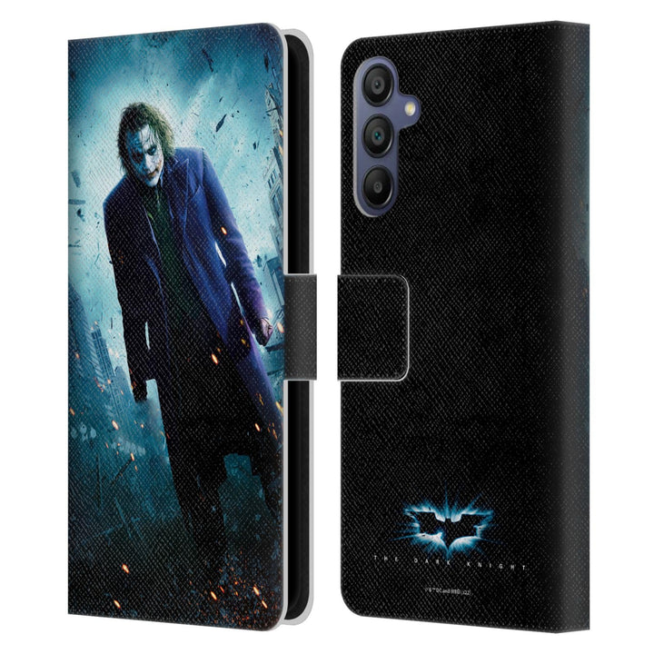 Head Case Designs Offizielle The Dark Knight Joker-Poster Wichtige Kunst Leder-Wallet-Hülle Kompatib