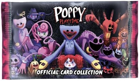 Funky Box Poppy Playtime Sammelkarten, komplette Box, 24 Boosterpacks, mit insgesamt 120 Karten, suc