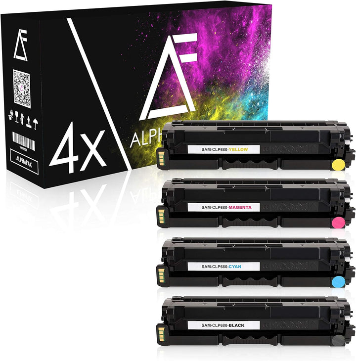 4 Toner kompatibel mit Samsung CLP680, CLP-680DW/SEE, CLP-680 Series, CLX-6260DW, CLX-6260ND, CLX-62