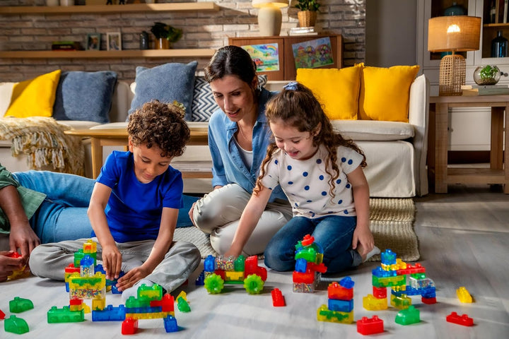 GOLIATH Jelly BLOX - Vehicle Kit, Bauspielzeug ab 2 Jahren, mit 35 Sensorische Bausteine, Konstrukti