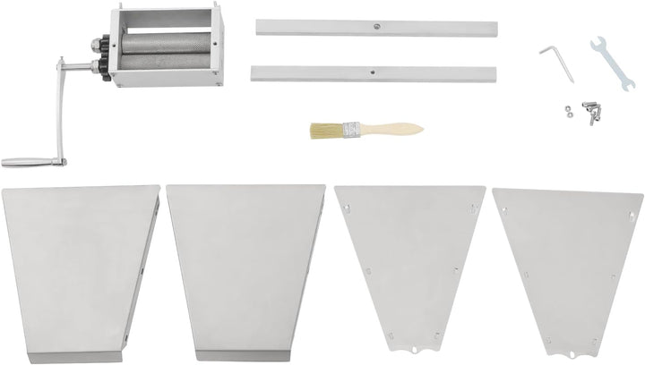 Getreidemühle Manuell 4L Kornmühle für Mais Weizen Malzmühle | 0-2,5mm Einstellbar, Grosse 22×21cm Ö