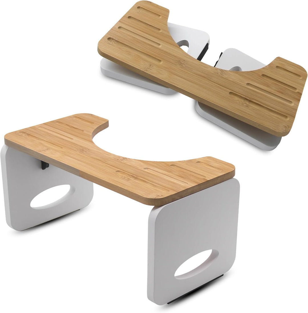 Spetebo Bambus Toilettenhocker für natürliche Hockstellung - 40 x 20 cm - Ergonomischer Squat WC Hoc