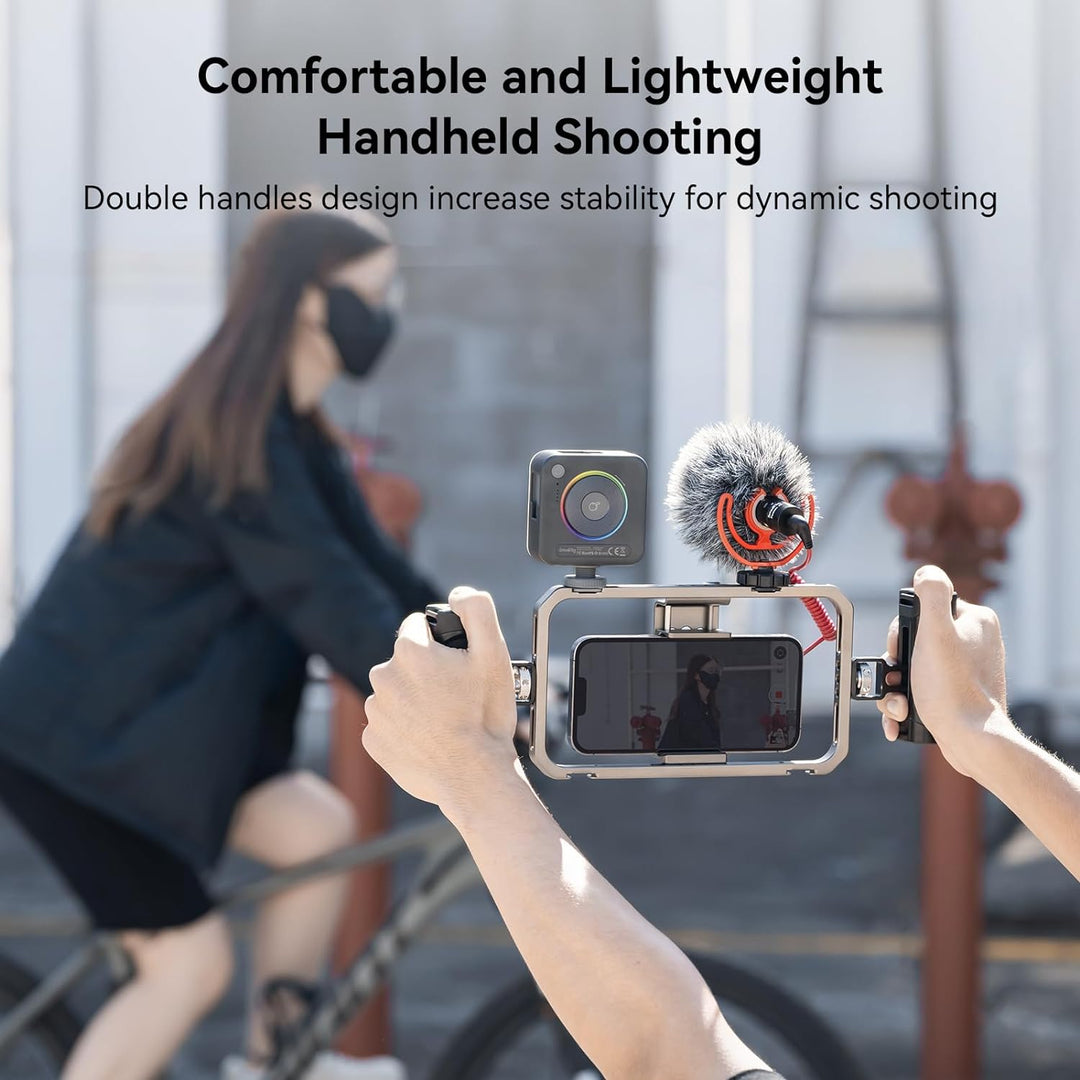 SmallRig Universal Smartphone Video Rig All-in-One Handy Video Kit für Video Creators, Aluminium Han