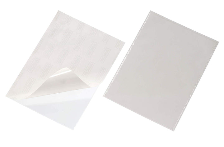 Durable Selbstklebetasche Pocketfix, für Dokumente A4, 50 Stück, transparent, 829619, 50